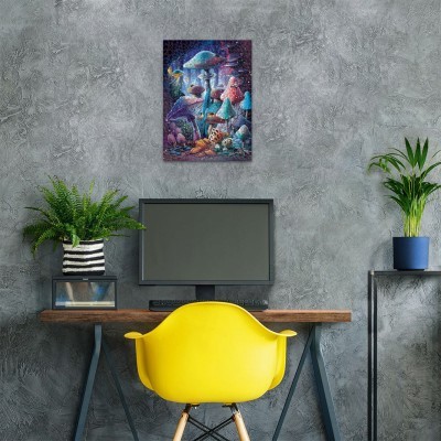 Erwachsenenpuzzle 500 Teile - Pilze Im Mondschein