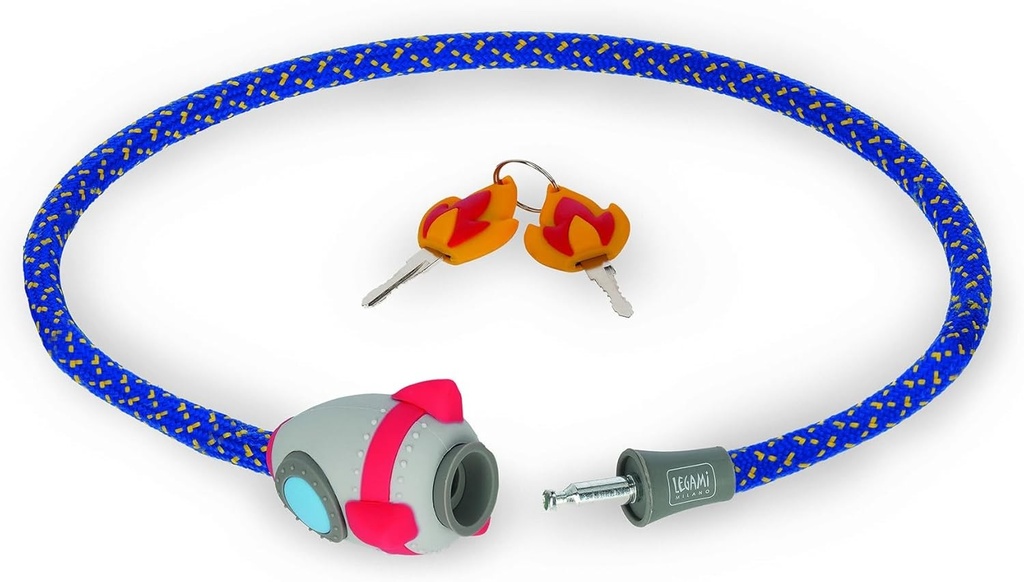Legami BLS0002 Lucchetto per Bici Bike Lock Blue SPACE