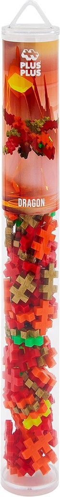 Plus-Plus Dragon - 100 Pieces - Creative Play Building Blocks Building Developing Toys for Kids STEM STEAM Produced in Denmark