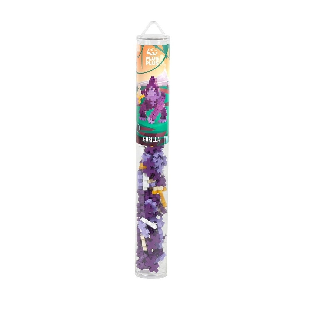 Plus-Plus 4322 Geniaal Bouwspeelgoed Gorilla Creatieve Bouwstenen Tube Bouwstenenset Voor Kinderen Vanaf 5 Jaar 100 Delen