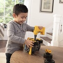 John Deere Kids Build-a-Buddy Yellow Dump Truck - 13 Piece Take Apart Toy Truck with Battery Powered Drill - Childs Farm Toy Cars - Educational STEAM