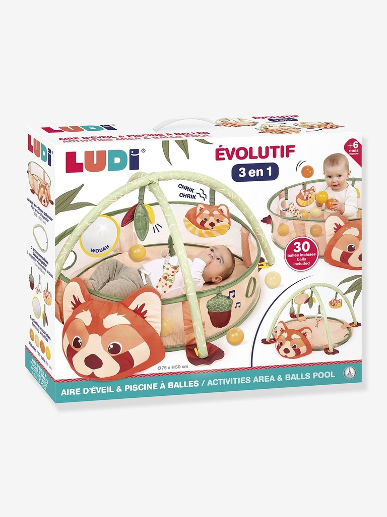 3-in-1 Activity-Decke Und Bällebad PANDA Für Baby LUDI