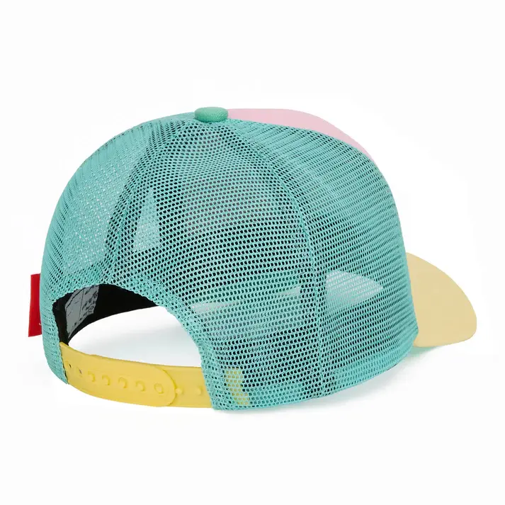 casquette-enfants-bebes-visiere-courbee-trucker-rose-vert-hello-hossy.webp