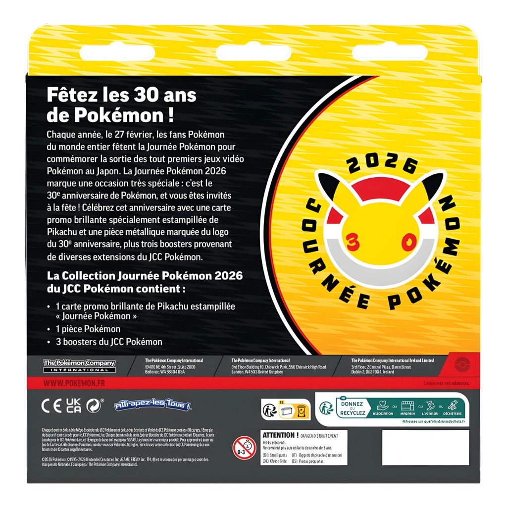 Coffret Pokemon Day 2026 (3 bst + carte promo)