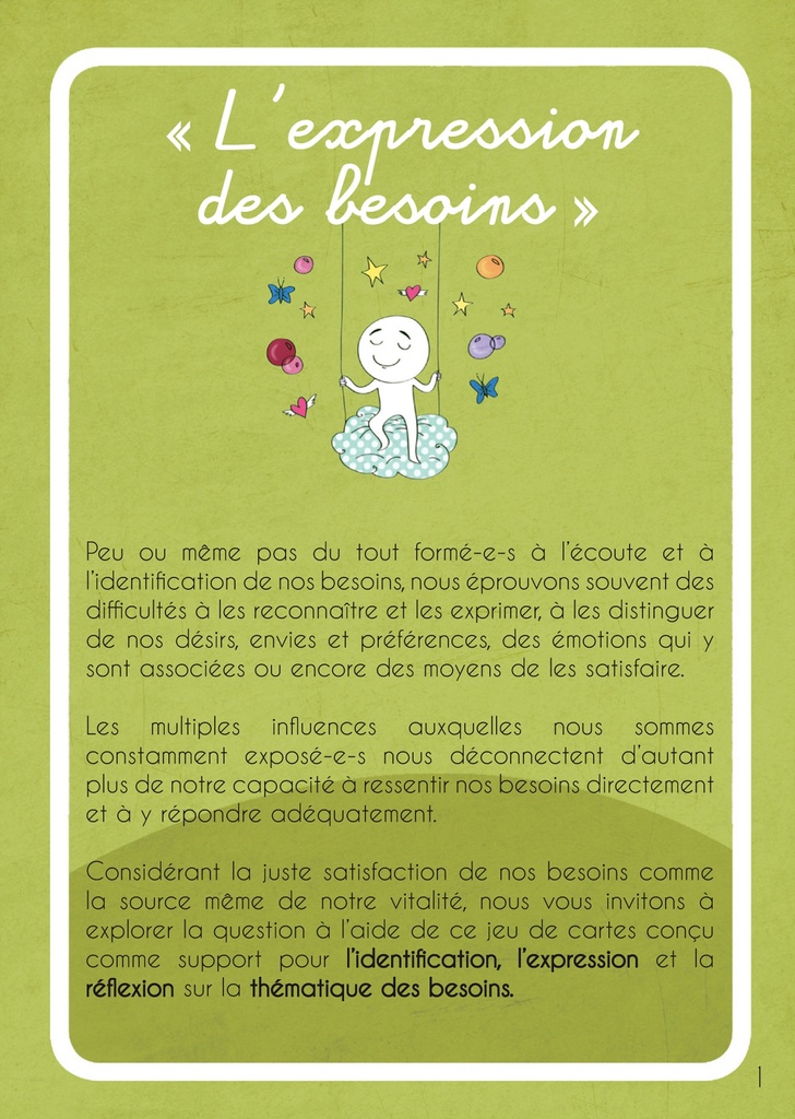 L'expression des besoins
