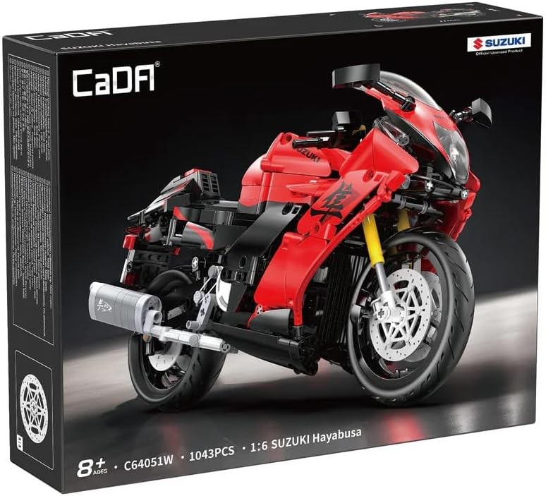 CaDA Suzuki Hayabusa Motorbike 1:6 Brick Model 1043pcs C64051W