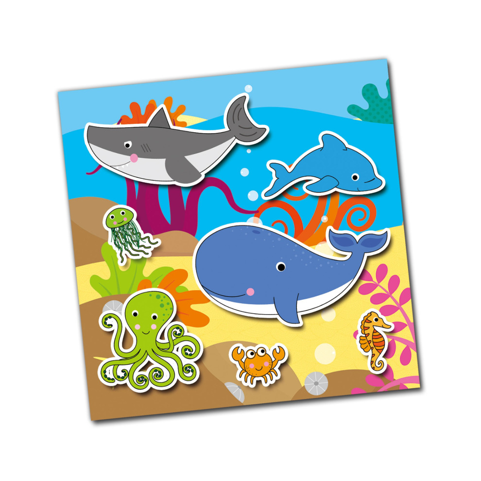 Galt Toys Reusable Sticker Book - Animals Sticker Books Ages 3 Years Plus