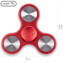 Bopster Metal Spinner, Handheld Tri-Fidget Spinner for Children and Adults, 4+ Minutes Spin Time, 73 G, Smooth Desk Toy for Stress Relief, Concentrati