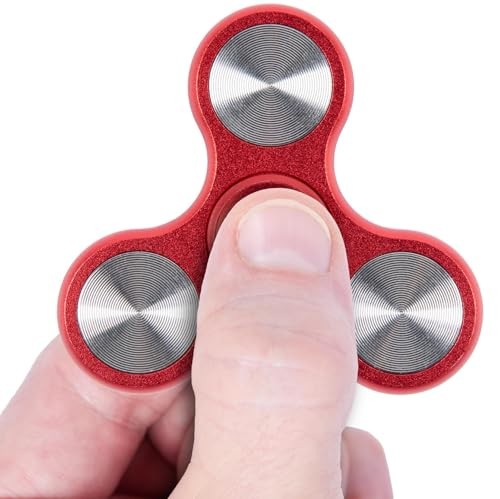 Bopster Metal Spinner, Handheld Tri-Fidget Spinner for Children and Adults, 4+ Minutes Spin Time, 73 G, Smooth Desk Toy for Stress Relief, Concentrati