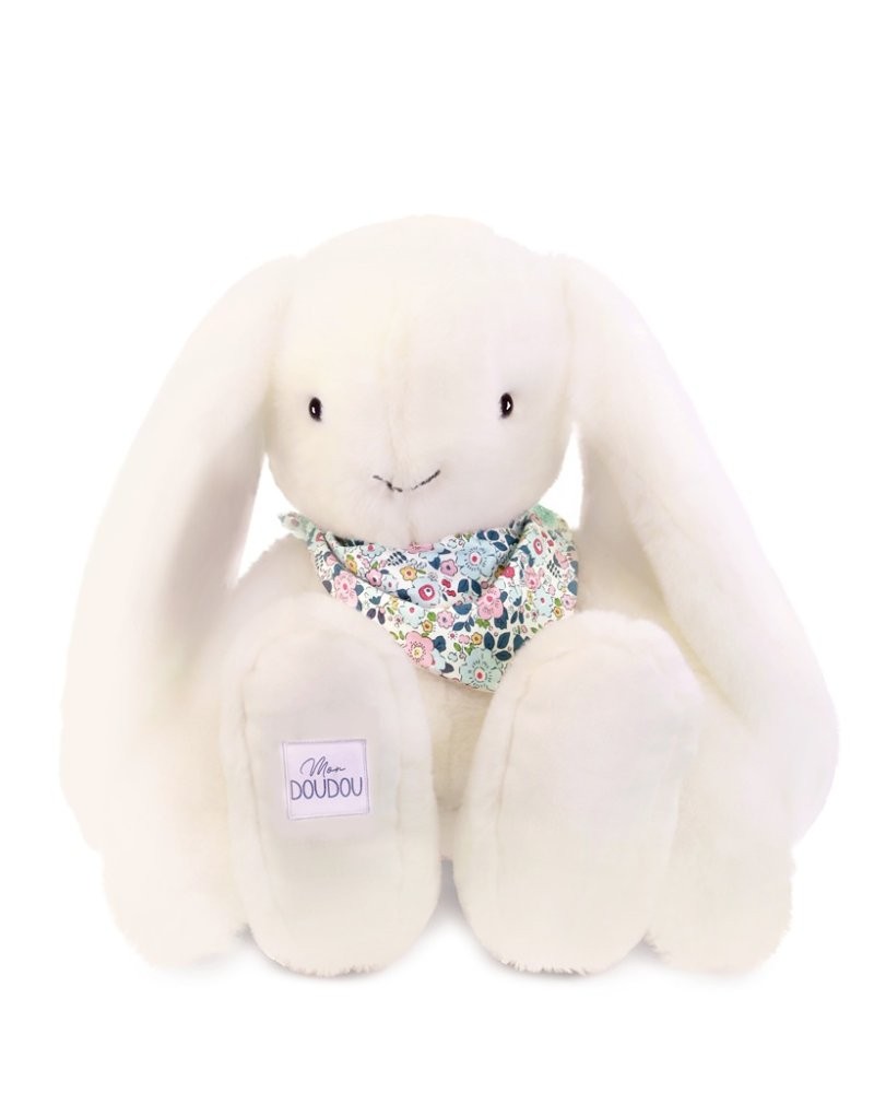 LAPIN FLEURETTE - Blanc 50cm