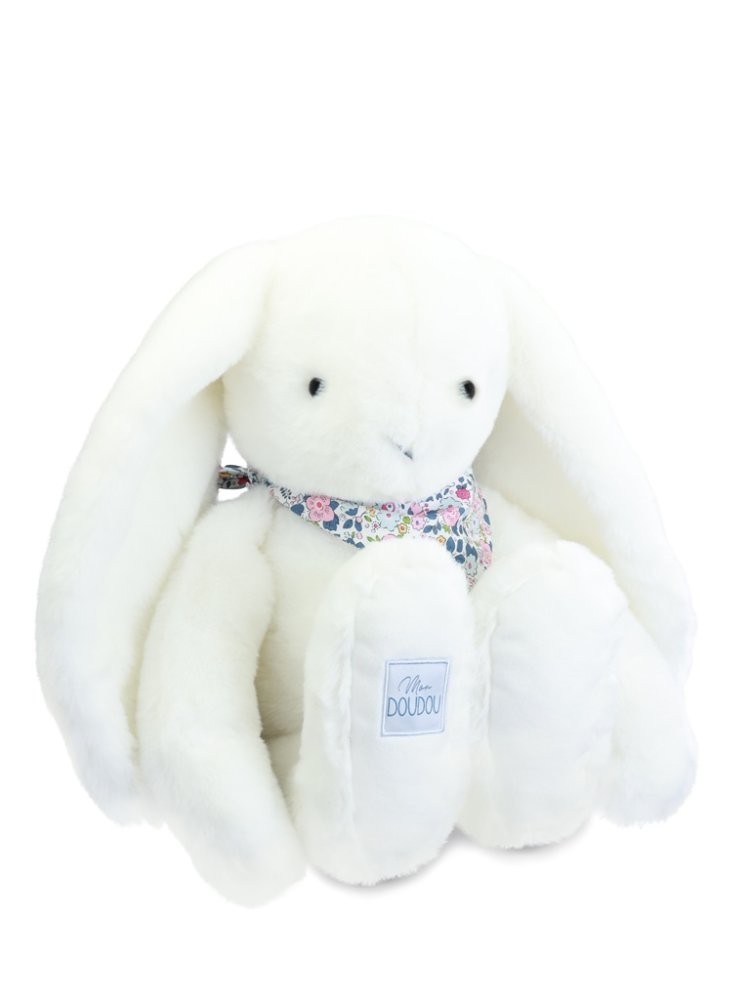 LAPIN FLEURETTE - Blanc 50cm