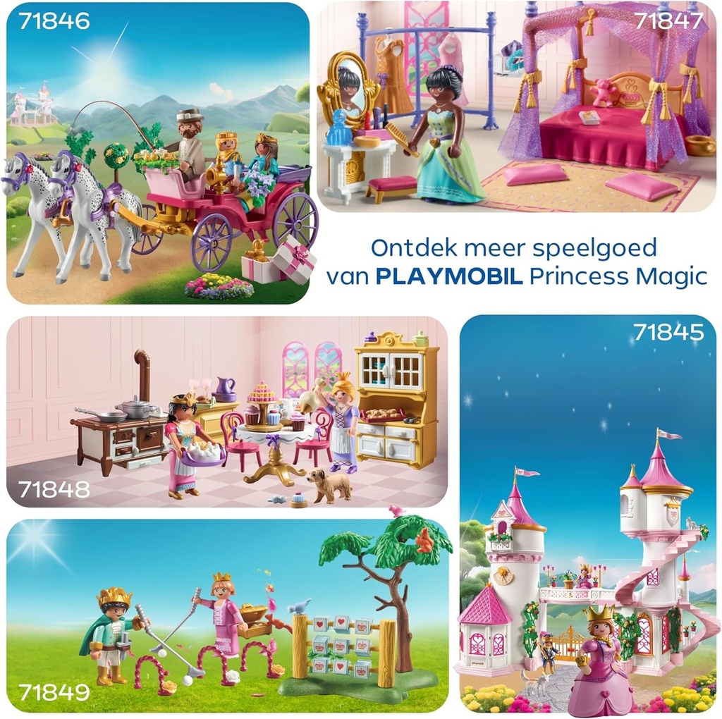PLAYMOBIL   Princess   Drie Prinsessen   3 Figuren Met Verschillende Kleding En Accessoires   Stimuleert Creativiteit   Prinsessenspeelgoed Voor Kinde
