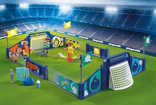 PLAYMOBIL   My Life   Voetbalarena   Speelveld Met Schietmechanisme En 2 Poorten   Voetbalspeelgoed Vanaf 4 Jaar   72056