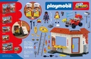 Playmobil Konstruktions-Spielset "Feuerwehr-Quad Mit Burger-Bude (72195), City Action