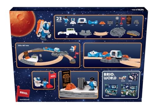 Ravensburger BRIO World - 36153 Space Exploration Set   Space-Themed Toy Train Set for Kids Aged 3 Years up