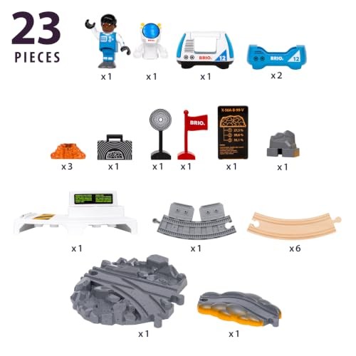 Ravensburger BRIO World - 36153 Space Exploration Set   Space-Themed Toy Train Set for Kids Aged 3 Years up
