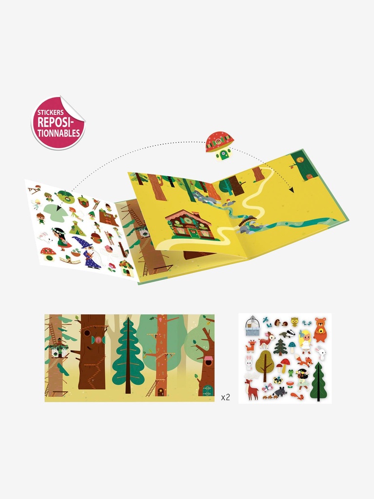Histoires de stickers La forêt magique