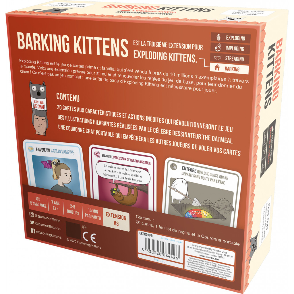 Exploding Kittens - Barking kittens extension