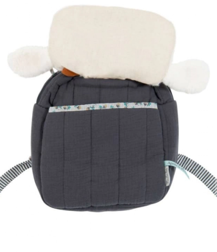 Sac a dos mouton apres la pluie