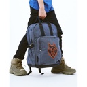 GRAND SAC A DOS LOUP BLEU