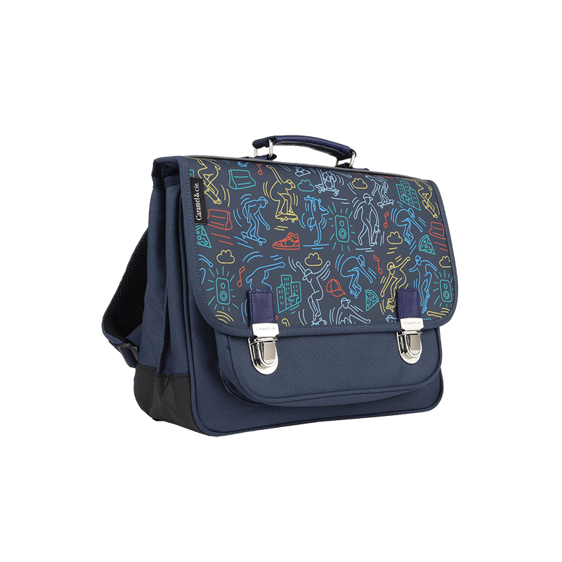 Cartable moyen - Skatepark multicolore