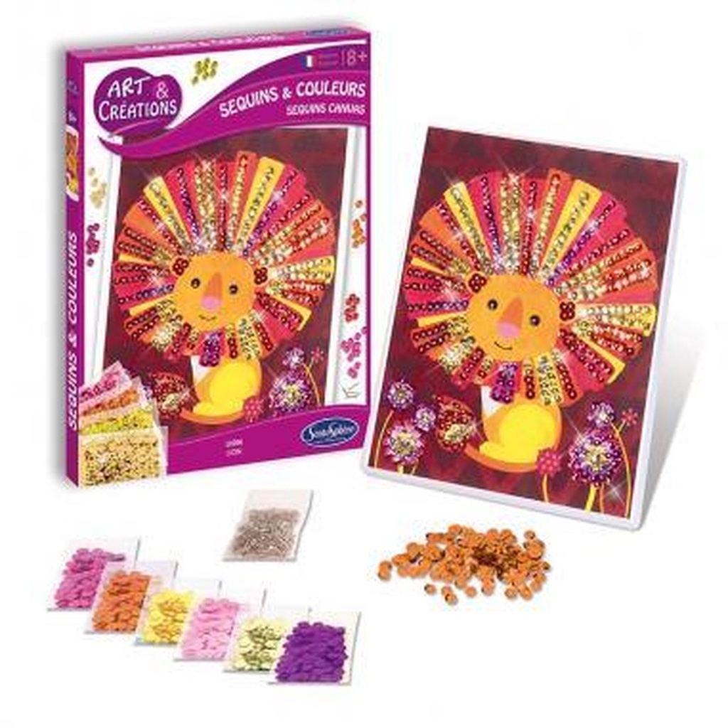 Sequins & couleurs - Lion