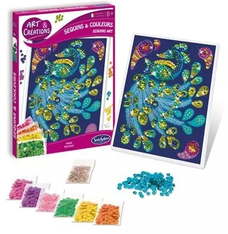 Sequins & couleurs - Paon