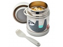 Boîte alimentaire isotherme et fourchette Paresseux