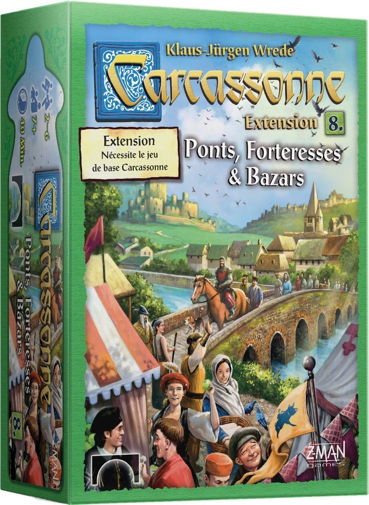 Carcassonne 2 - Ext 08 Ponts, Forteresses & Bazars