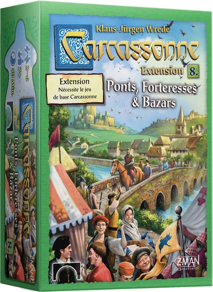 Carcassonne 2 - Ext 08 Ponts, Forteresses & Bazars