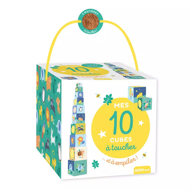 10 cubes à toucher et à empiler