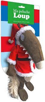 Ma peluche Loup habillé Noël