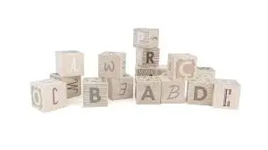 Blocs en bois alphabet