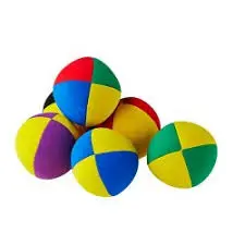 Balles à jongler 120gr douce Henrys Beanbag  4coul.mat
