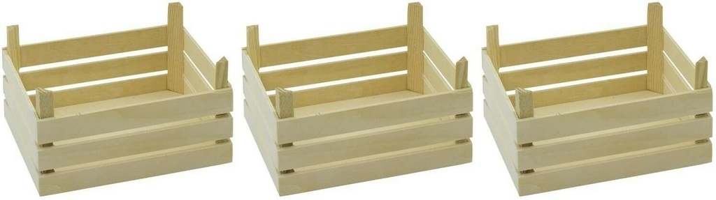 Caisses en bois pour magasin (par trois)