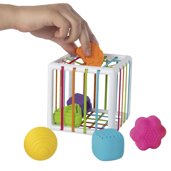 Cube avec formes sensorielles Inny Bin