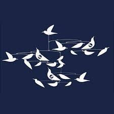 Mobile Des oiseaux blancs