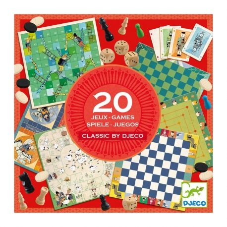 Boîte de 20 jeux classiques