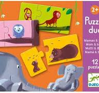 Puzzle duo Maman & bébé (12 puzzles)