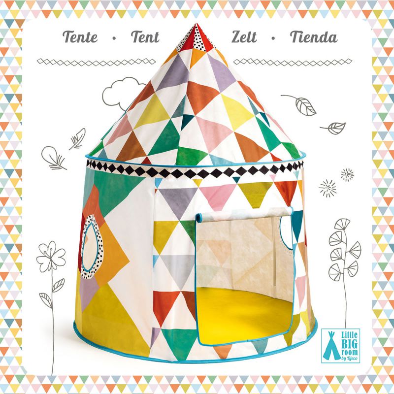 Tente Cabane multicolore