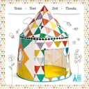 Tente Cabane multicolore