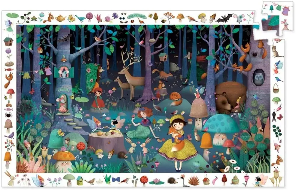 Puzzle déc 100 pcs - Forêt enchantée