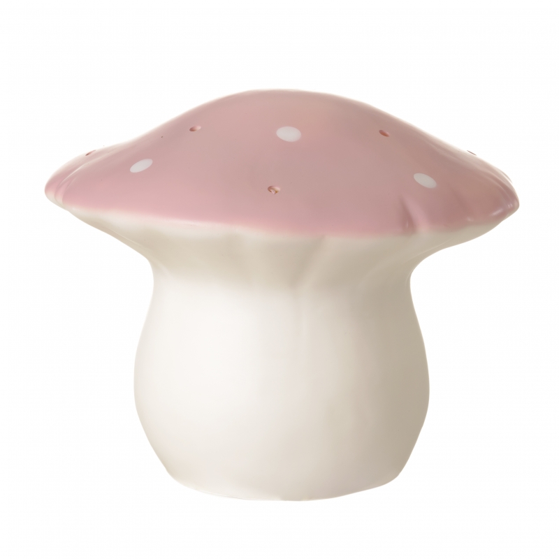 Lampe champignon moyen vintage rose