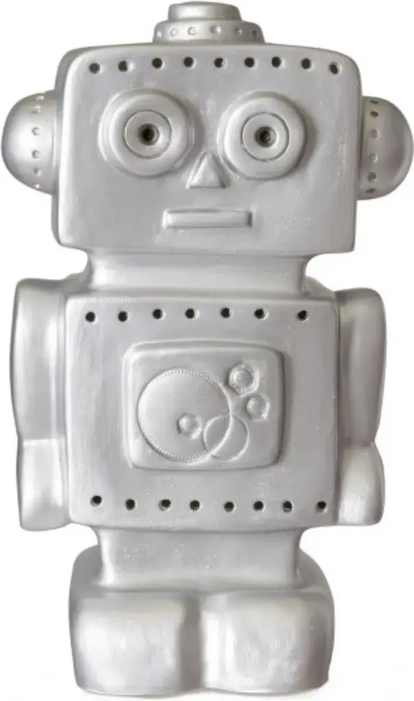Lampe robot argent
