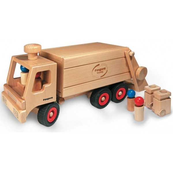 Fagus Camion à Ordures + 2 Poubelles et 2 Personnages