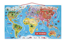 Puzzle monde magnétique