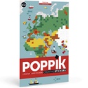 Poppik - Poster Carte du Monde 1600 Stickers