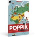Poppik - Poster Carte du Monde 1600 Stickers
