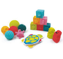 Coffret eveil livre cubes balles ludi