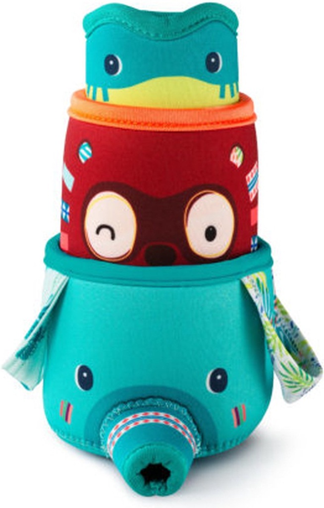 3 gobelets de bain jungle